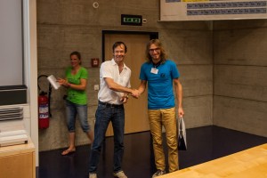 Best poster Prize Sabine Erb, Philippe Renard, Matej Blatnik 